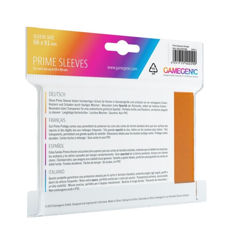 Pack Prime Sleeves Orange (100)
