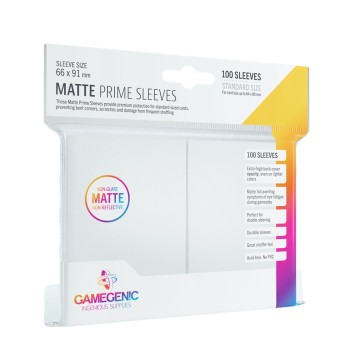 Pack Matte Prime Sleeves White (100)