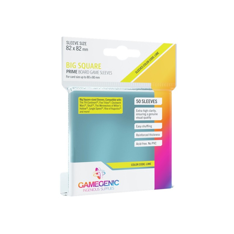 Prime Big Square-Sized Sleeves 82x82mm (50)