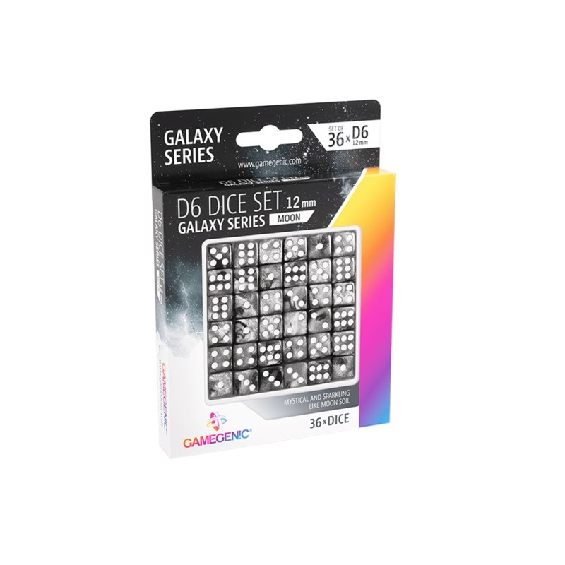 Moon D6 Dice Set 12 mm (36 pcs)