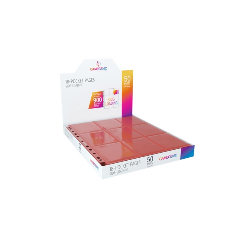 Sideloading 18-Pocket Pages Display Red (50)