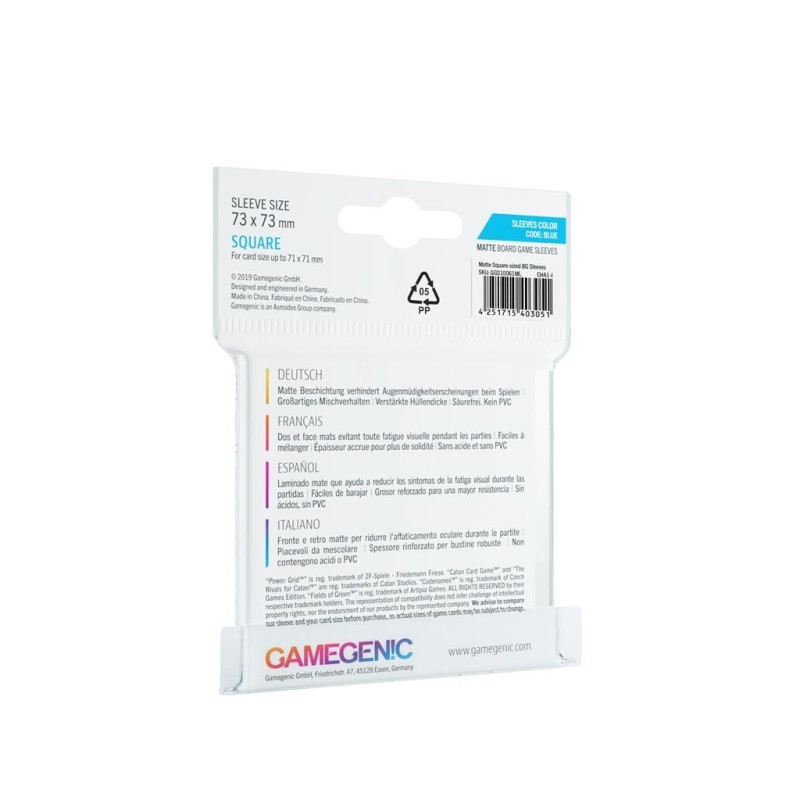 Matte Square-Sized Sleeves 73x73mm (50)