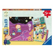 Puzzle 3 X 49 Pz: Peg + Cat