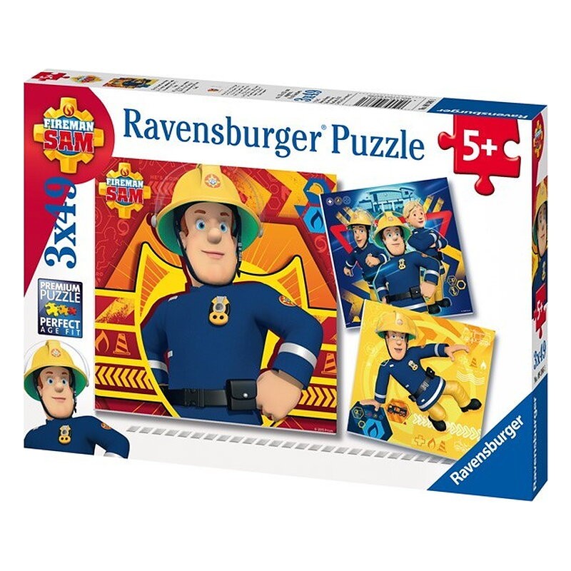 Puzzle 3 X 49 Pz: Sam El Bombero