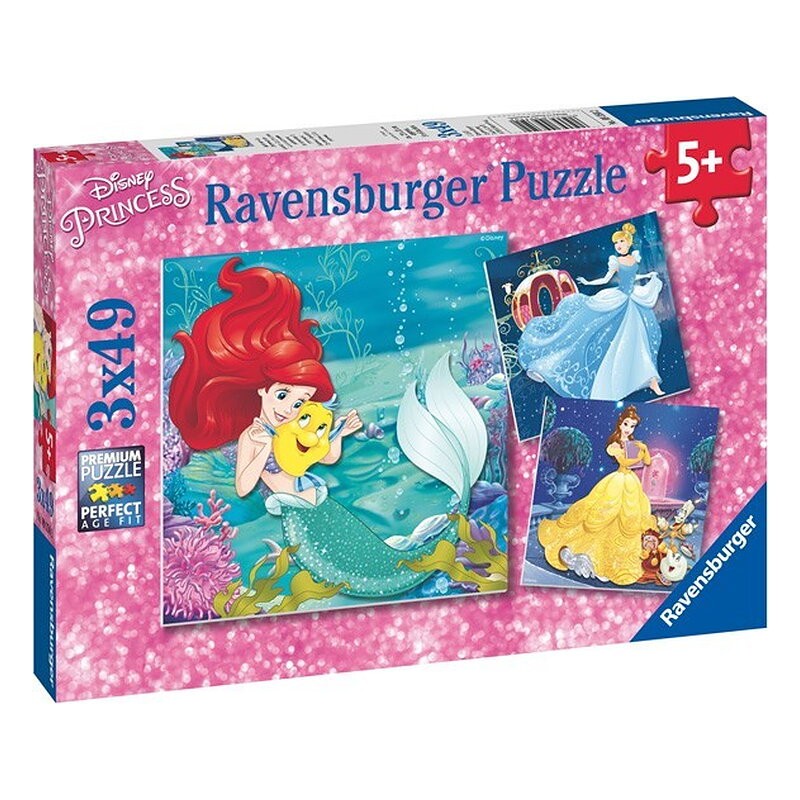 Puzzle 3 X 49 Pz: Princesas Disney B
