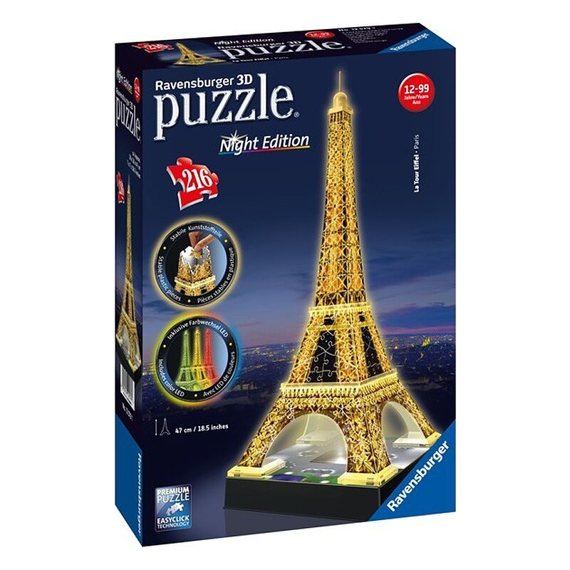 Puzzle 3D - Serie Especial: Tour Eiffel Night Edition
