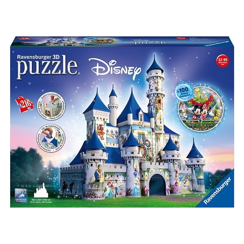 Puzzle 3D - Serie Maxi: Disney Fantasy Castle