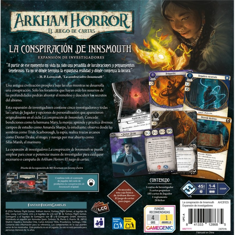 AH LCG: La conspiración de Innsmouth exp. inv.