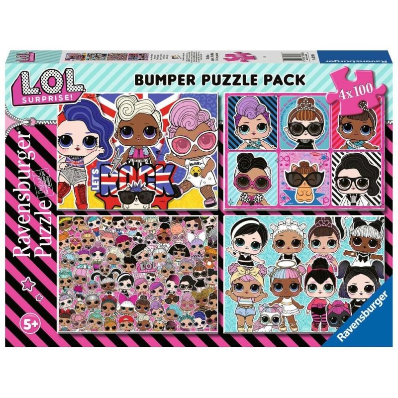 Puzzle 4 X 100 Bumper Pack: L.O.L.