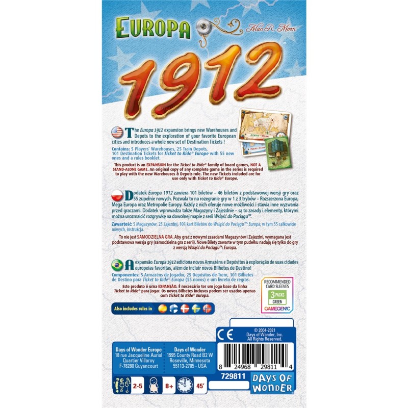 ¡Aventureros al Tren! Europa 1912