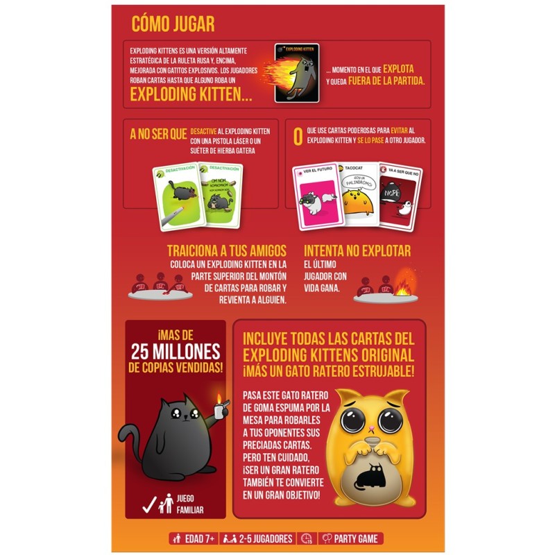 Exploding Kittens Ed. Gato Ratero