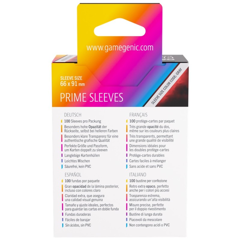 Prime Sleeves Red 66x91