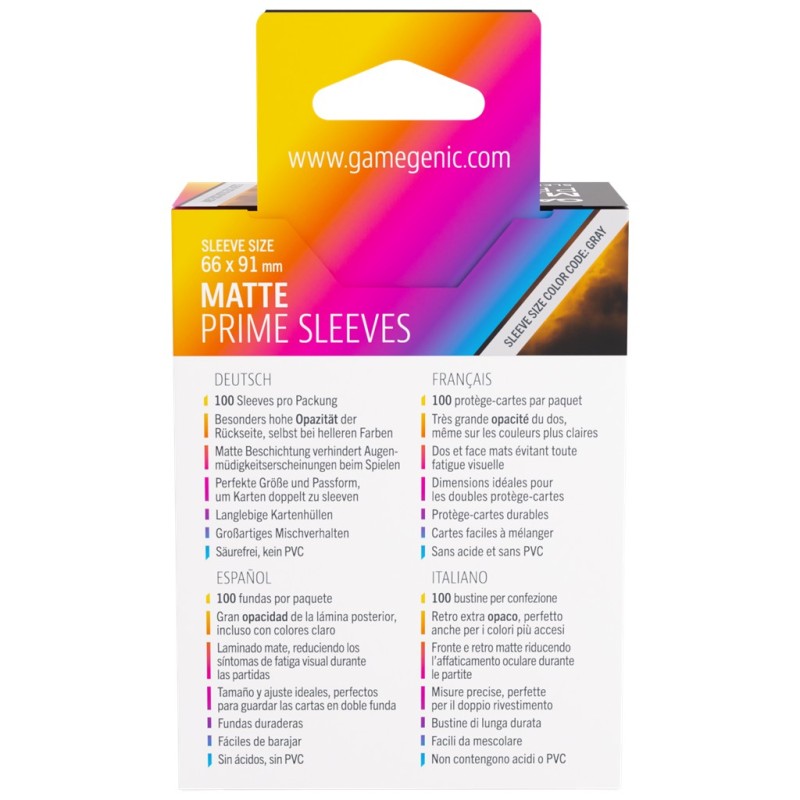 Matte Prime Sleeves Orange 66x91
