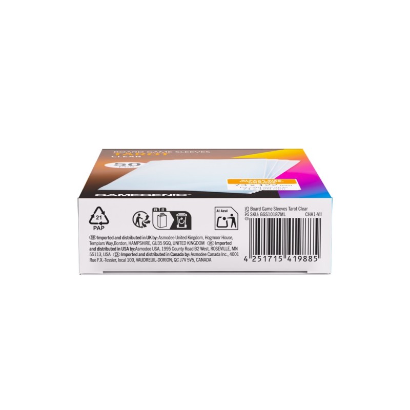 Board Game Sleeves Tarot Clear