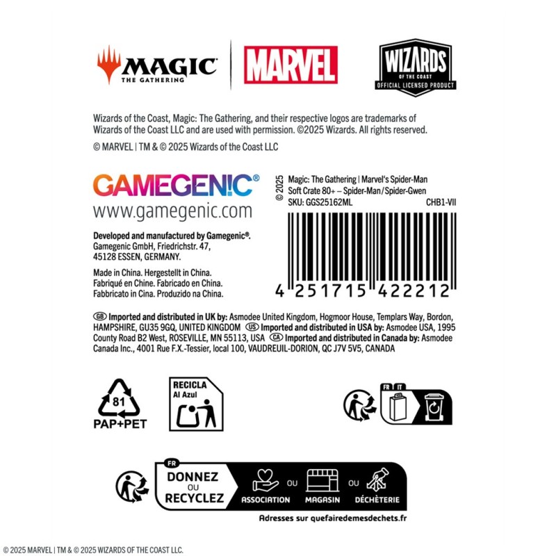 MTG Marvel's Spider-Man Soft Crate 80+