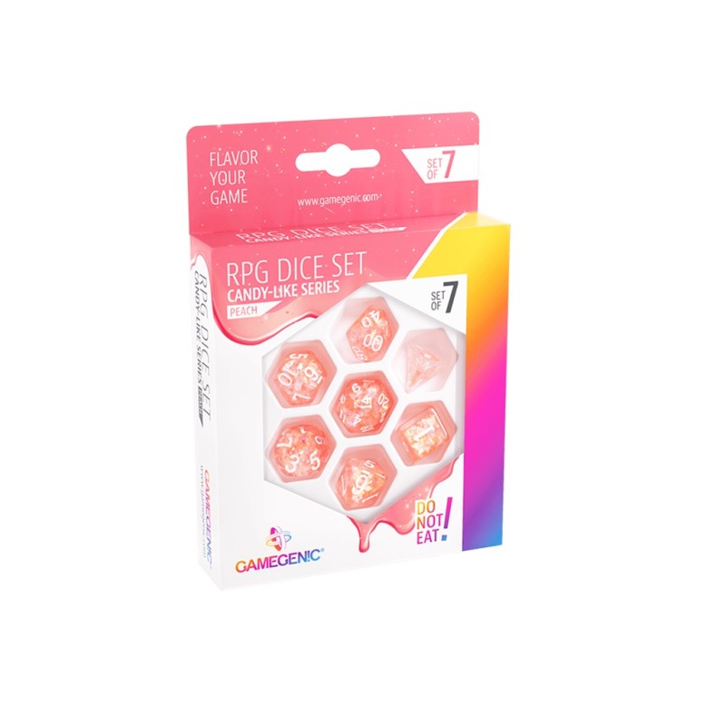 Peach RPG Dice Set (7pcs)