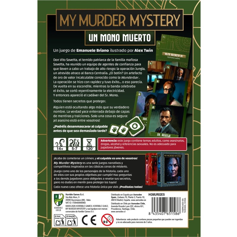 My Murder Mystery : Un mono muerto