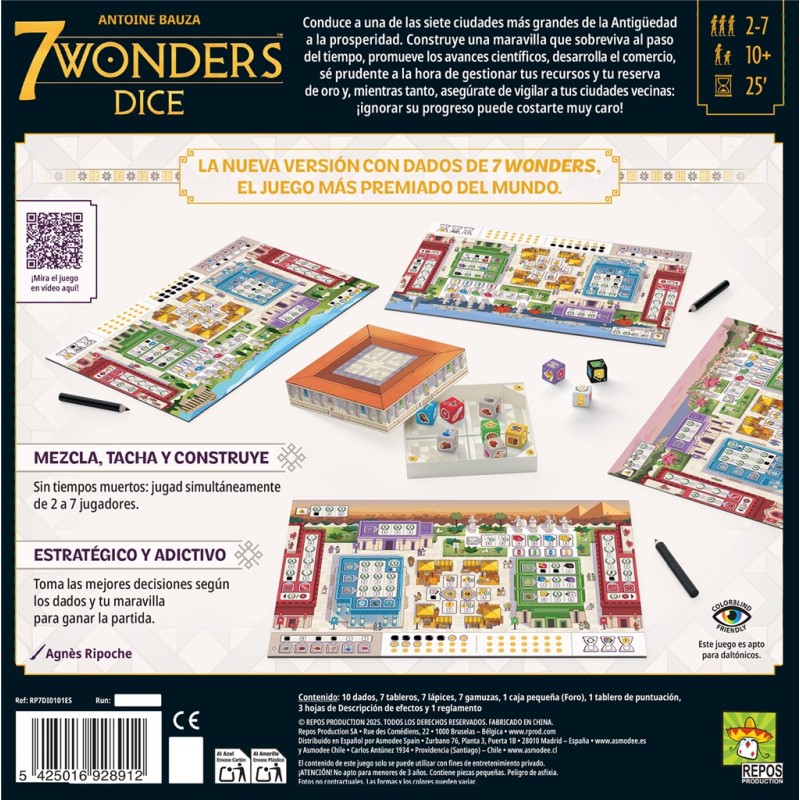 7 Wonders Dice
