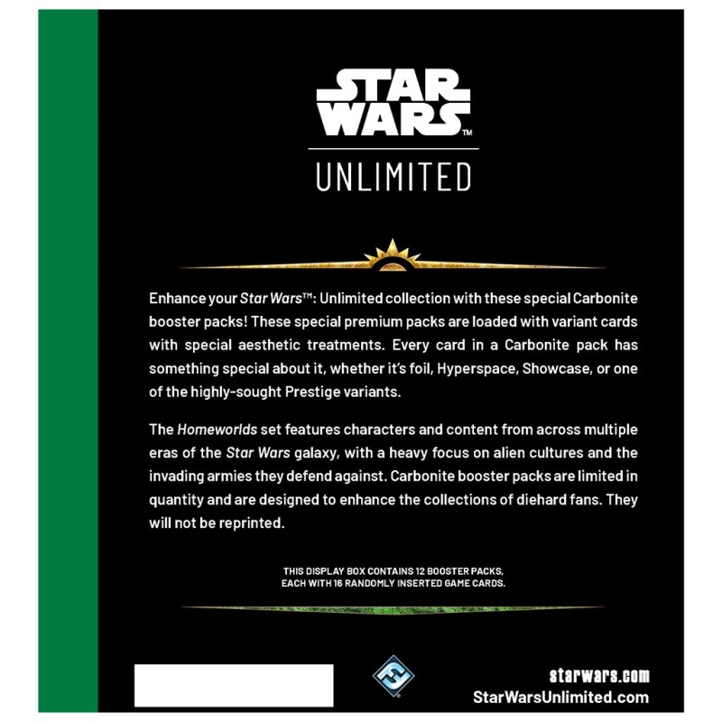 SWU: Homeworlds Carbonite Booster Display (12)