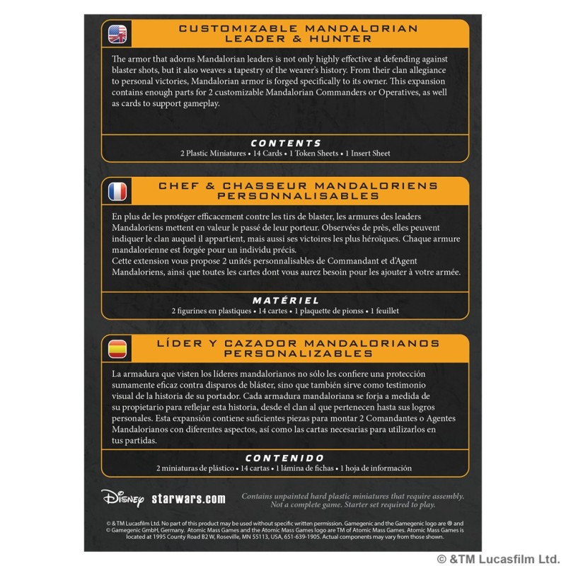 SWL: Customizable Mandalorian Leader&Hunter