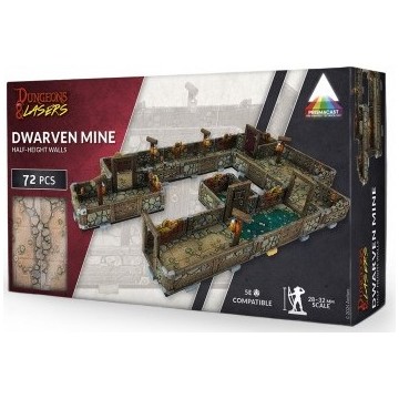 Dwarven Mine PrismaCast, Pre-Painted Terrain - Dungeons & Lasers