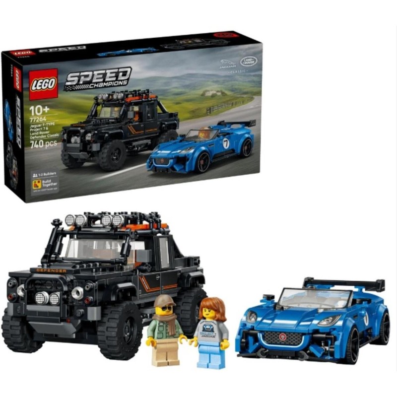 LEGO-77264 Jaguar Project 7 y Land Rover Defender
