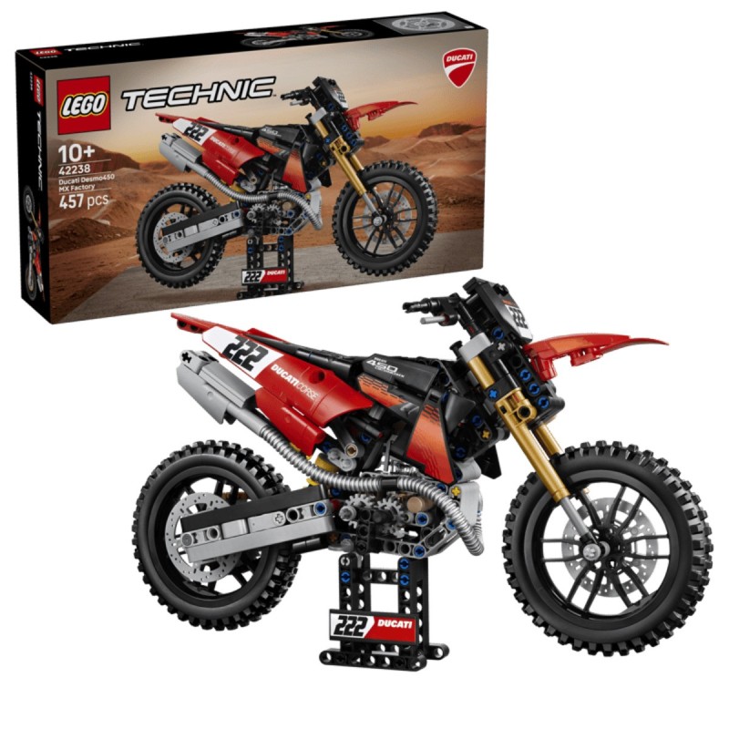 LEGO-42238 Moto Ducati Desmo450 MX Factory