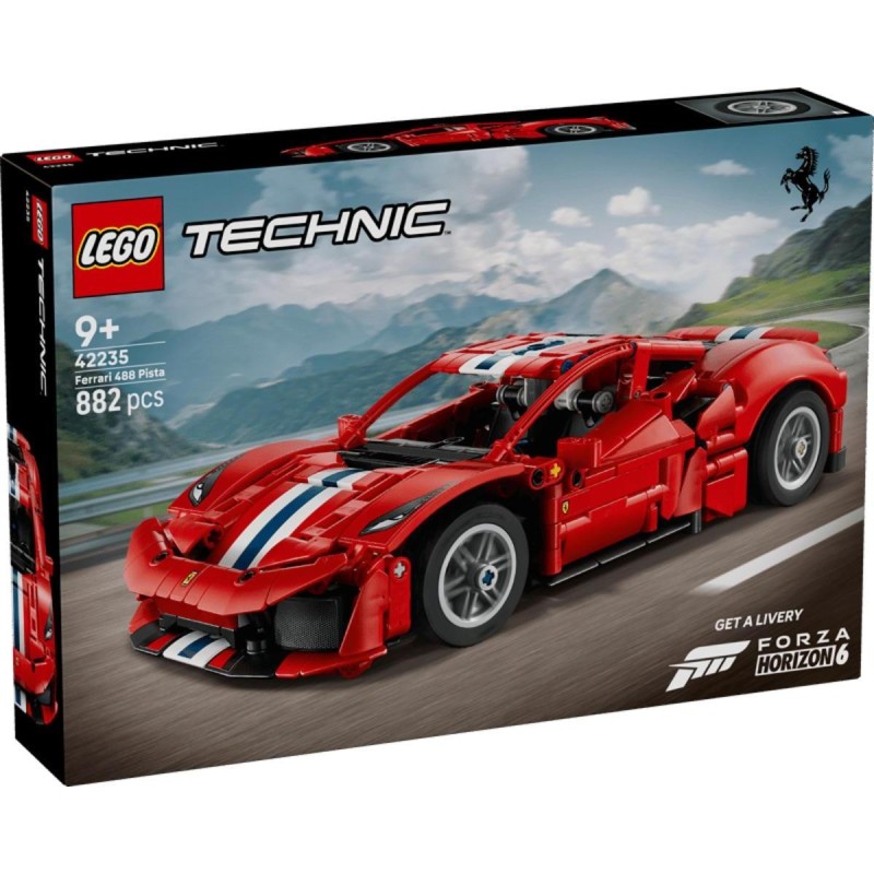LEGO-42235 Coche Ferrari 488 PISTA