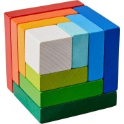 Juego de composición en 3D Cubo de color