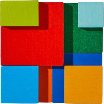 Juego de composición en 3D Cubo de color