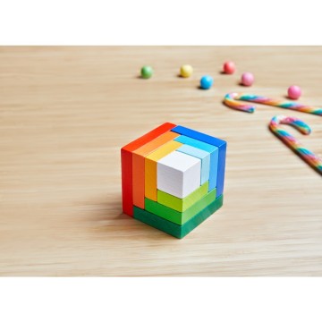 Juego de composición en 3D Cubo de color