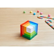 Juego de composición en 3D Cubo de color