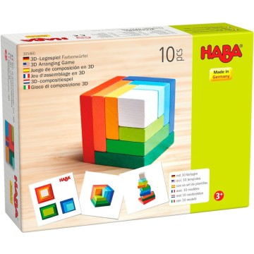 Juego de composición en 3D Cubo de color