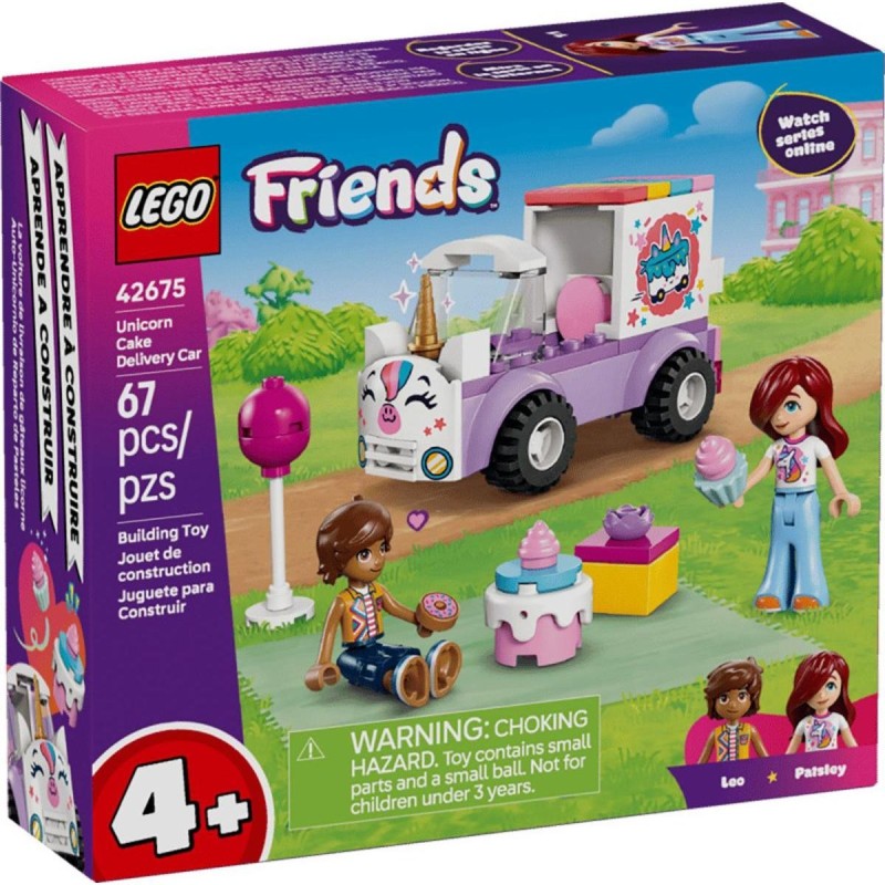 Coche-Unicornio de Reparto de Pasteles