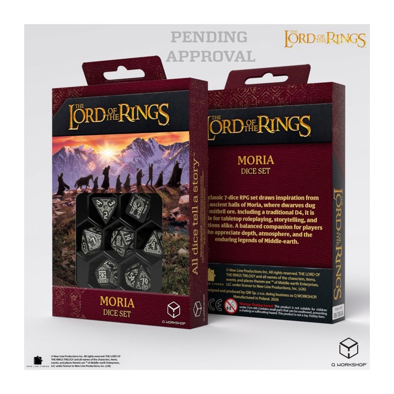 Set de Dados Moria - The Lord of the Ring - Q Workshop