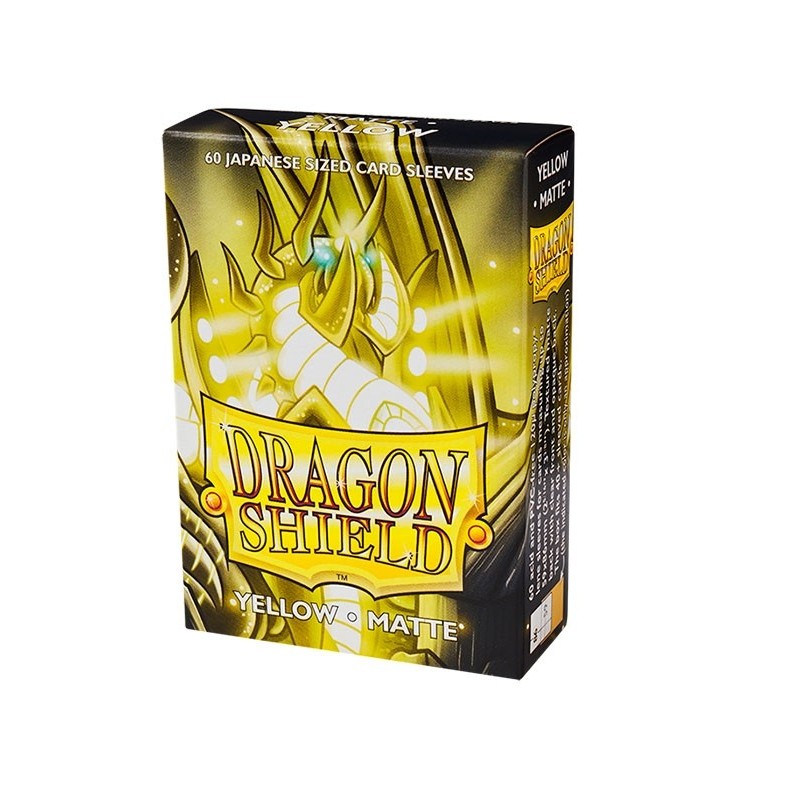Fundas Small 59mm x 86mm Japanese Matte Amarillo (60 fundas) Dragon Shield.