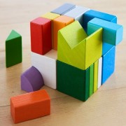 Juego De Composición En 3D Mix De Cubos