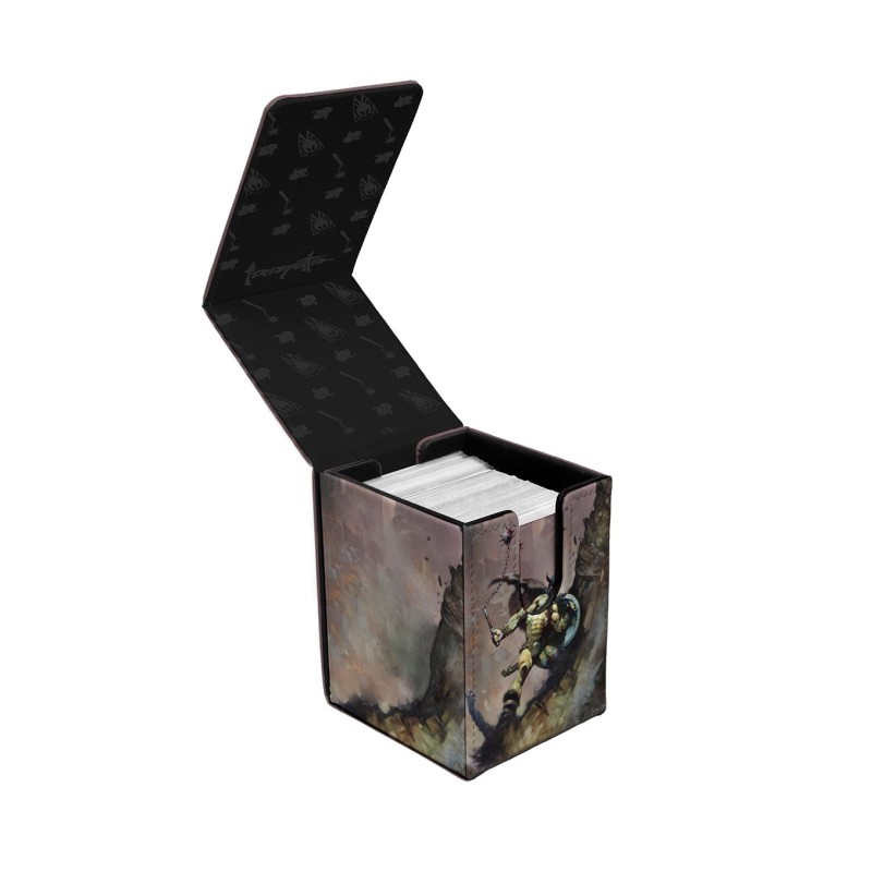 Caja de mazo Alcove Flip "Warrior with Ball and Chain" Frank Frazetta - Ultra Pro