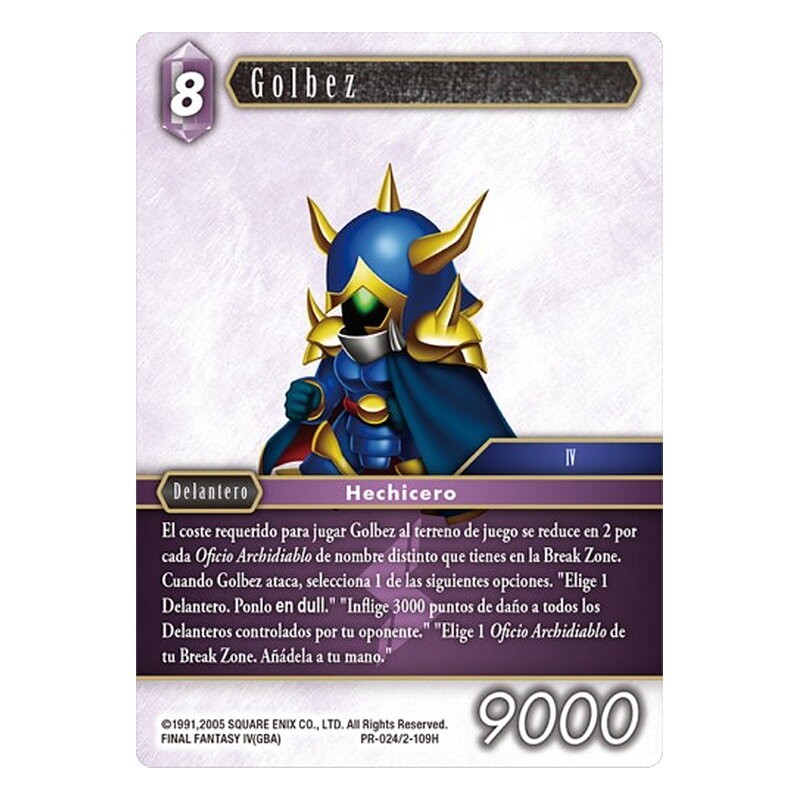 FINAL FANTASY TCG KIT TORNEO GOLBEZ (25+25)