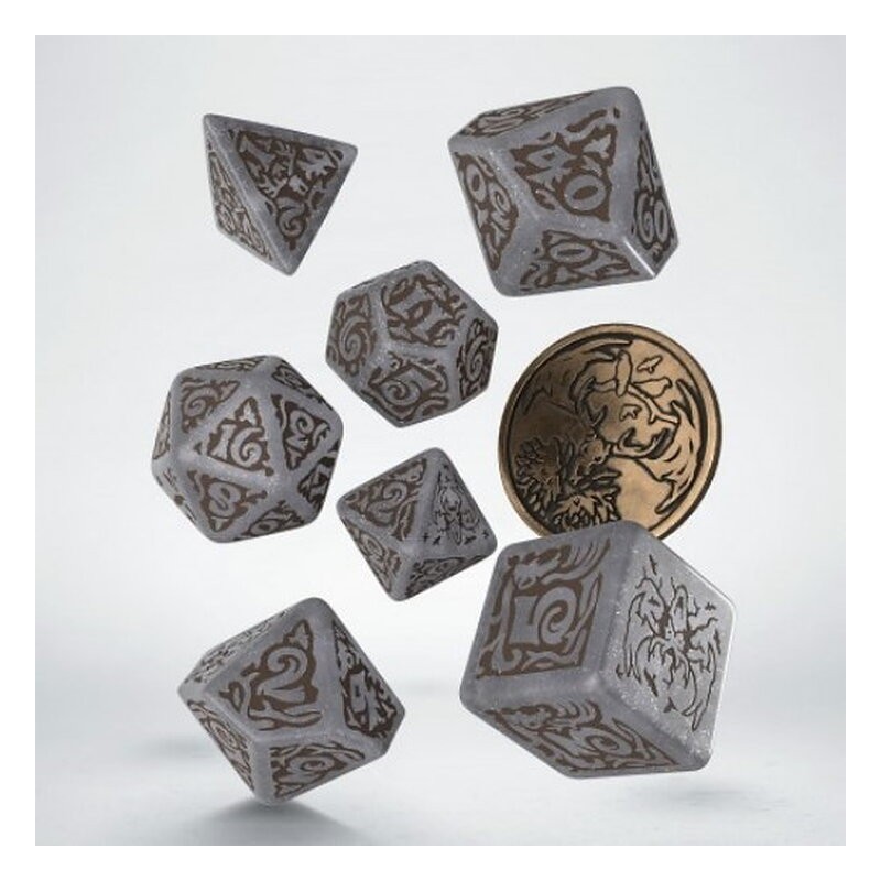 QW CAJA DADOS + MONEDA THE WITCHER LESHEN SHAPESHIFTER (7)