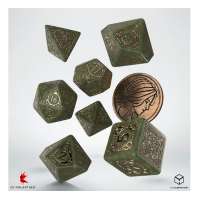 QW CAJA DADOS + MONEDA THE WITCHER TRISS FOURTEENTH OF HILL (7)