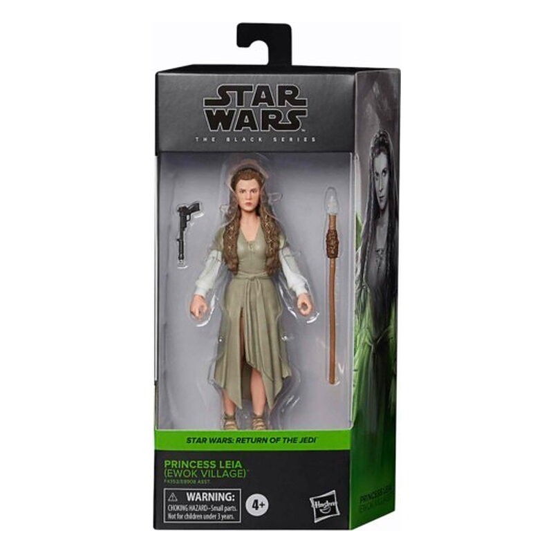 FIGURA HASBRO STAR WARS BLACK SERIE LEIA EWOK
