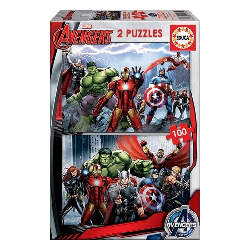 PUZLE 2 X 100 AVENGERS