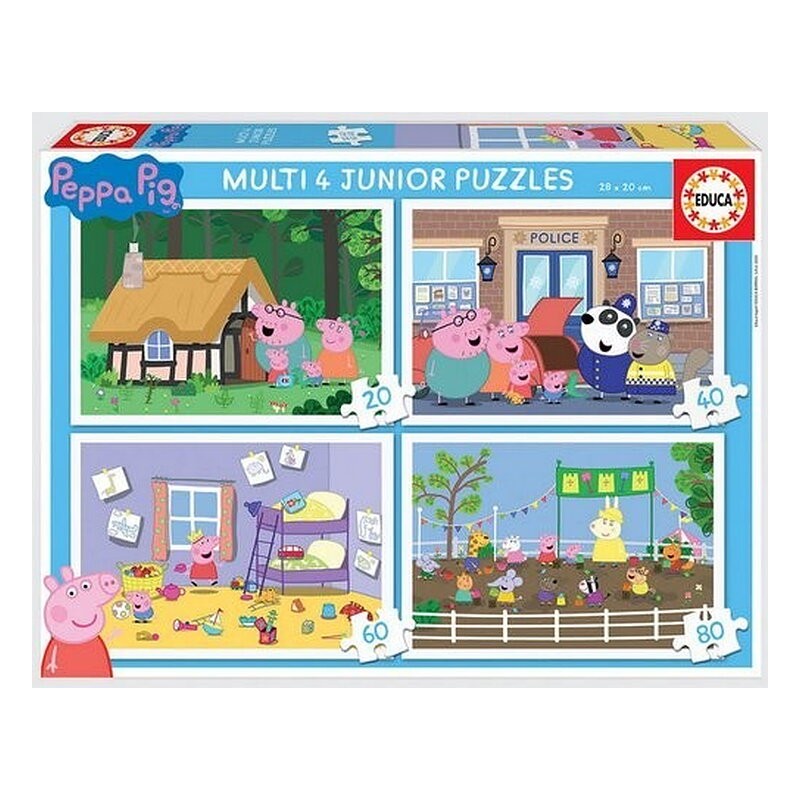 PUZLE MULTI 4 JUNIOR PEPPA PIG