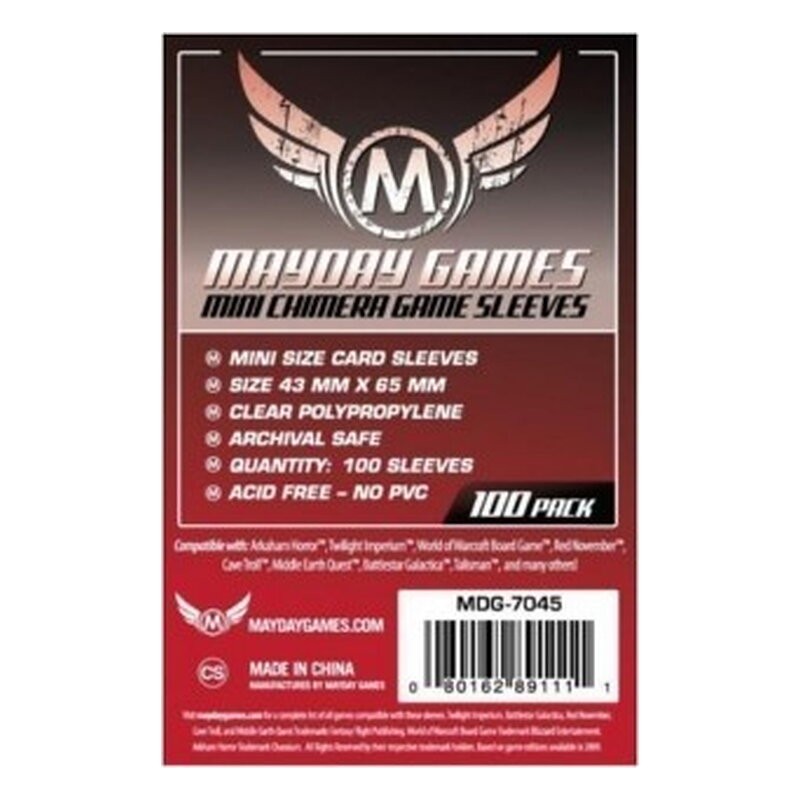 FUNDA MAYDAY MINI CHIMERA 43 MM X 65 MM (100)