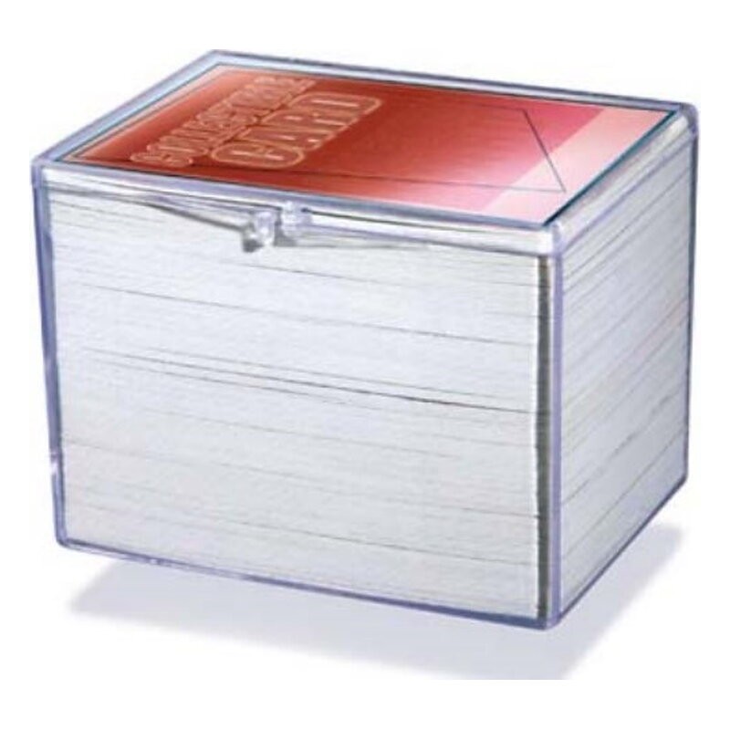 UP CAJITA METACRILATO BISAGRA PARA 150 CARTAS
