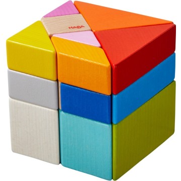 Juego de composición en 3D Cubo tangram