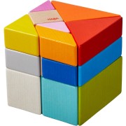Juego de composición en 3D Cubo tangram