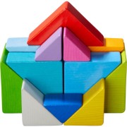Juego de composición en 3D Cubo tangram