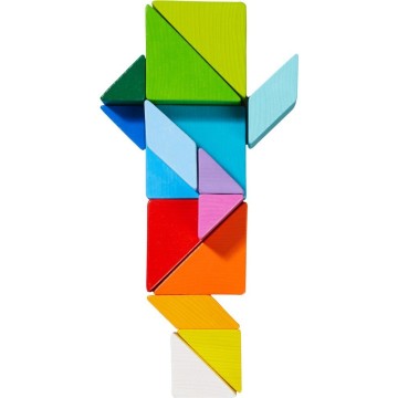 Juego de composición en 3D Cubo tangram